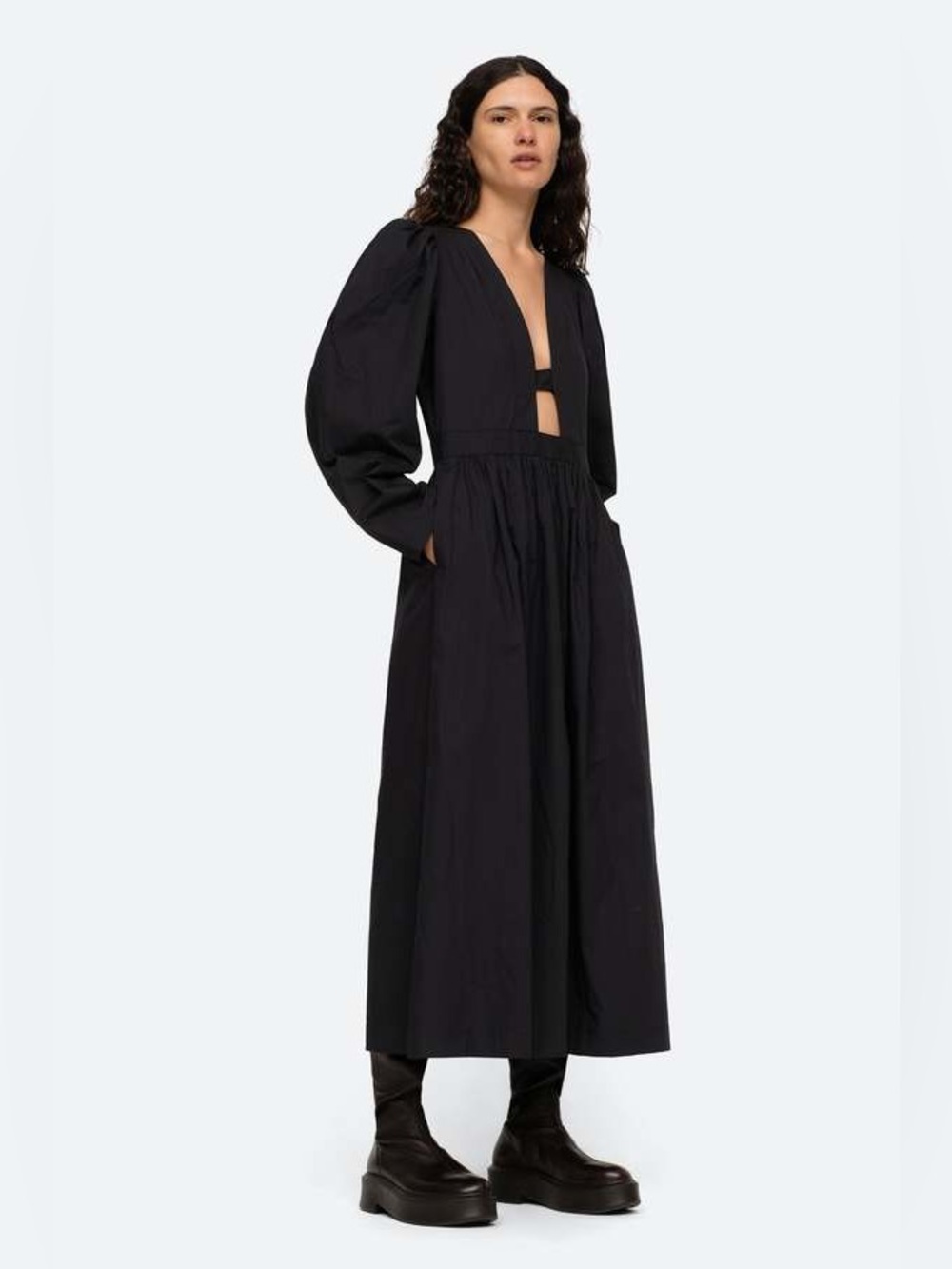 Cutout Cotton Dress
